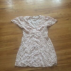 Billabong Floral Short Sleeve Button Up Dress
